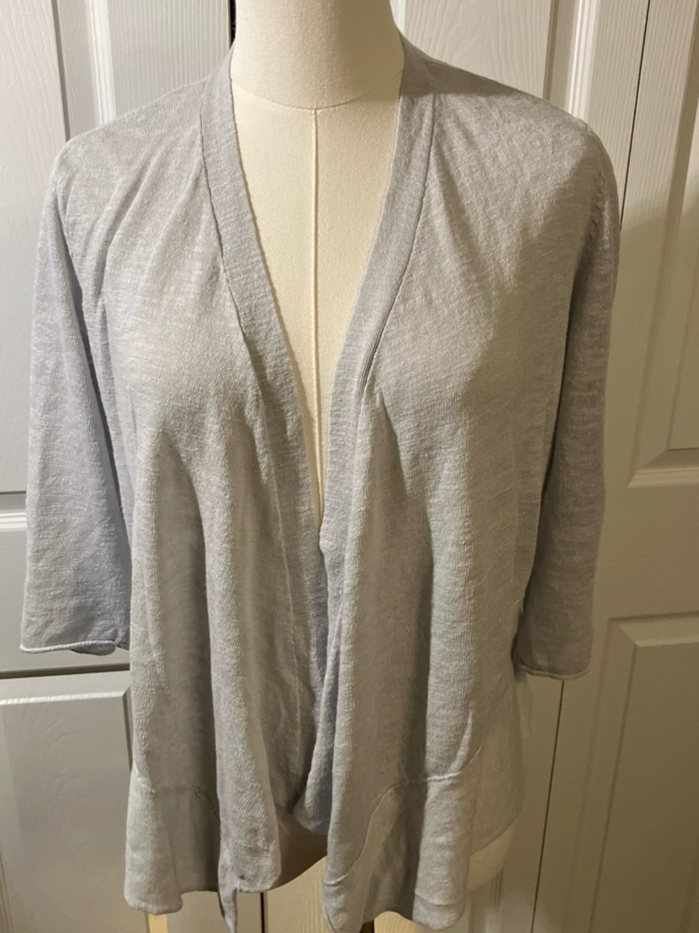 Alfani light Gray Open-Front Women's Sweater Cardigan